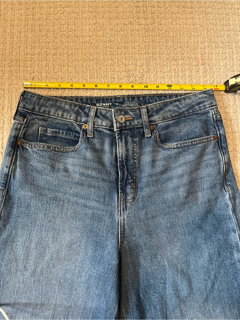 Old Navy Extra High-Rise Super Wide Leg Women’s Jeans - Picture 6 of 13